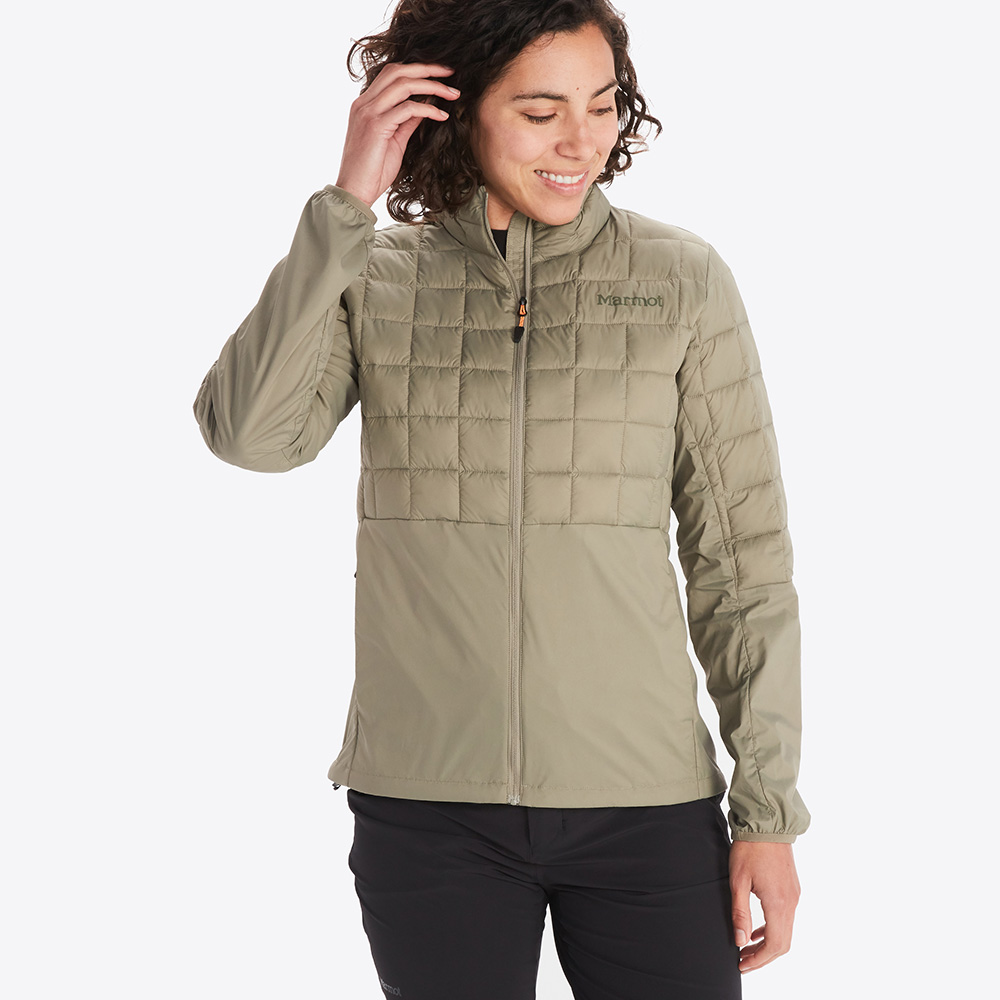 Marmot Womens Echo Featherless Hybrid Insulated Jacket (Vetiver)