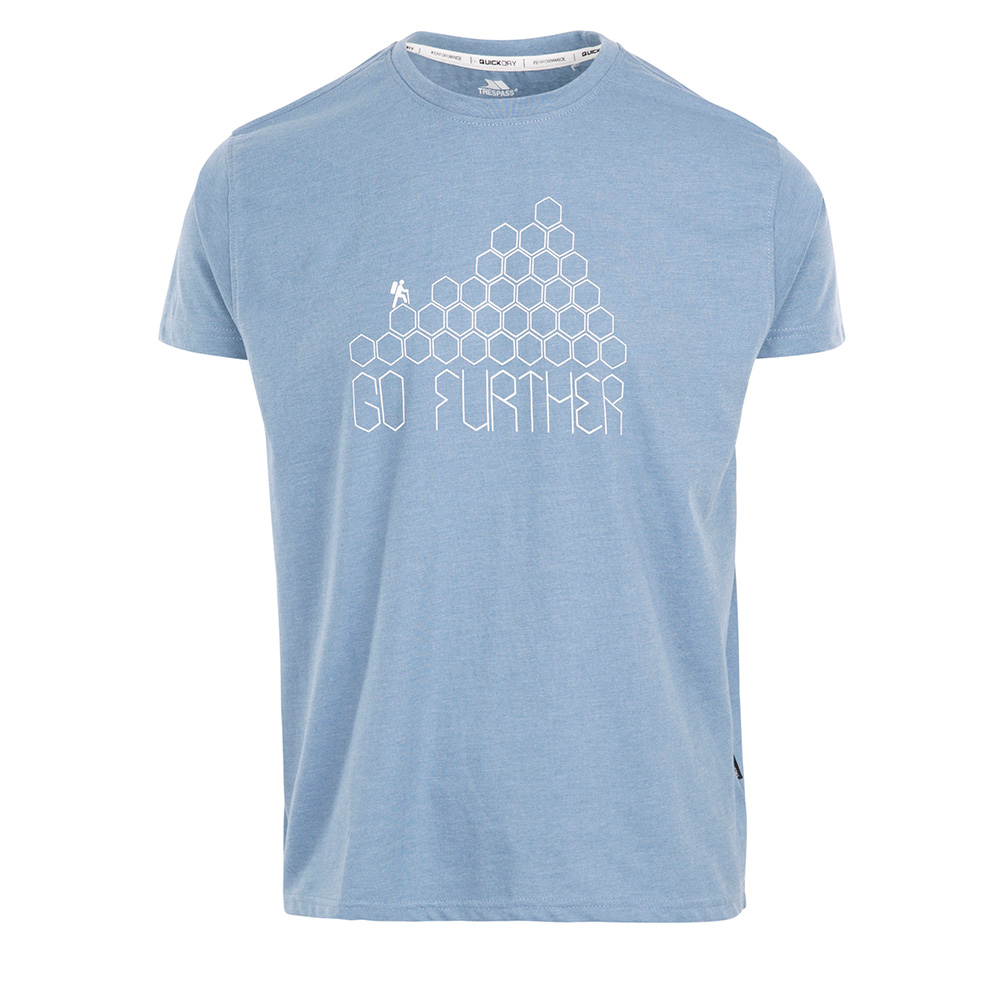 Trespass Mens Buzzinley T-Shirt (Denim Blue)