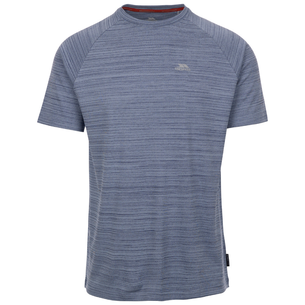 Trespass Mens Leecana Tech T-Shirt (Denim Blue Marl)