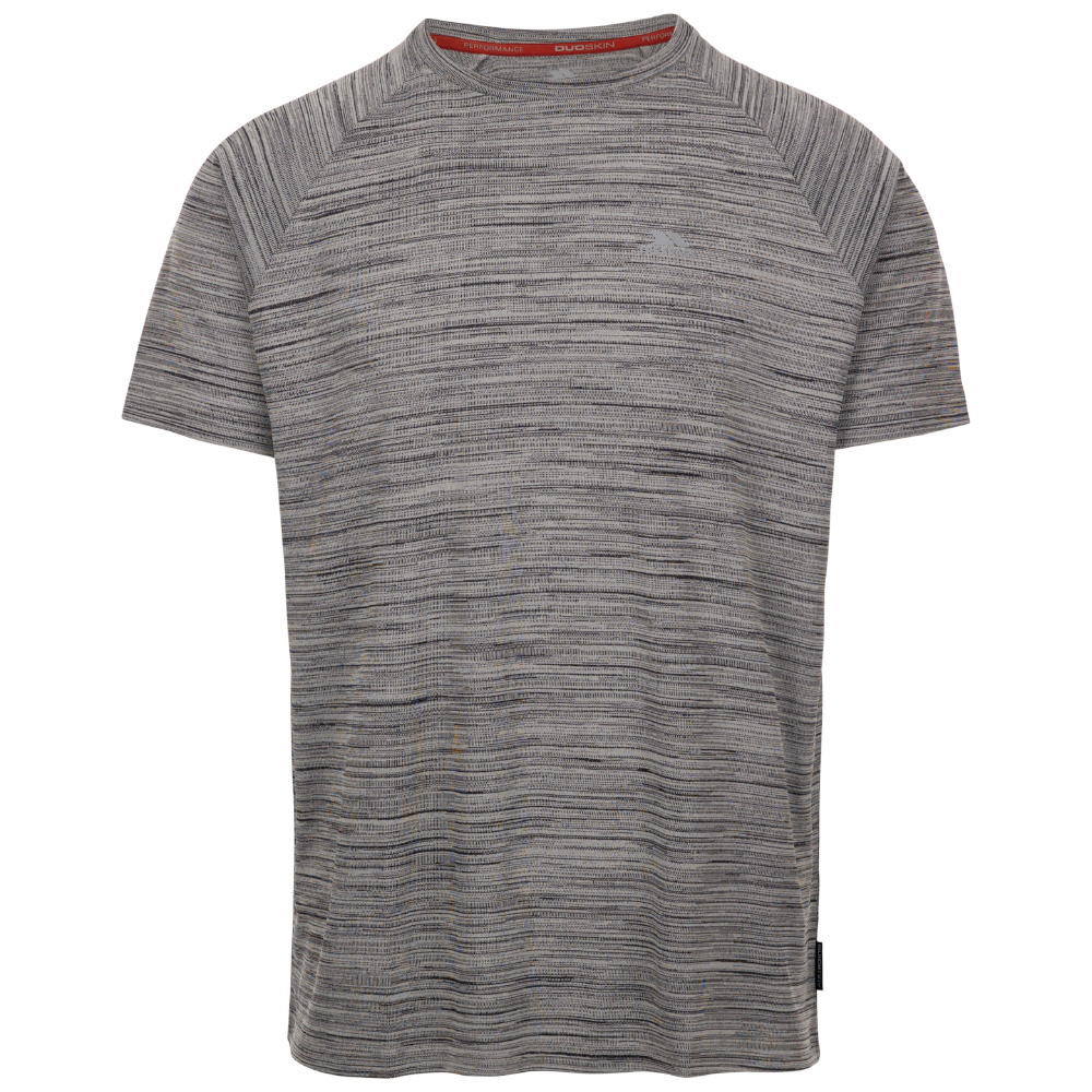 Trespass Mens Leecana Tech T-Shirt (Grey Marl)