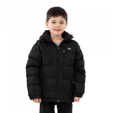 Trespass Boys Tuff Insulated Jacket (Black) - Model Front