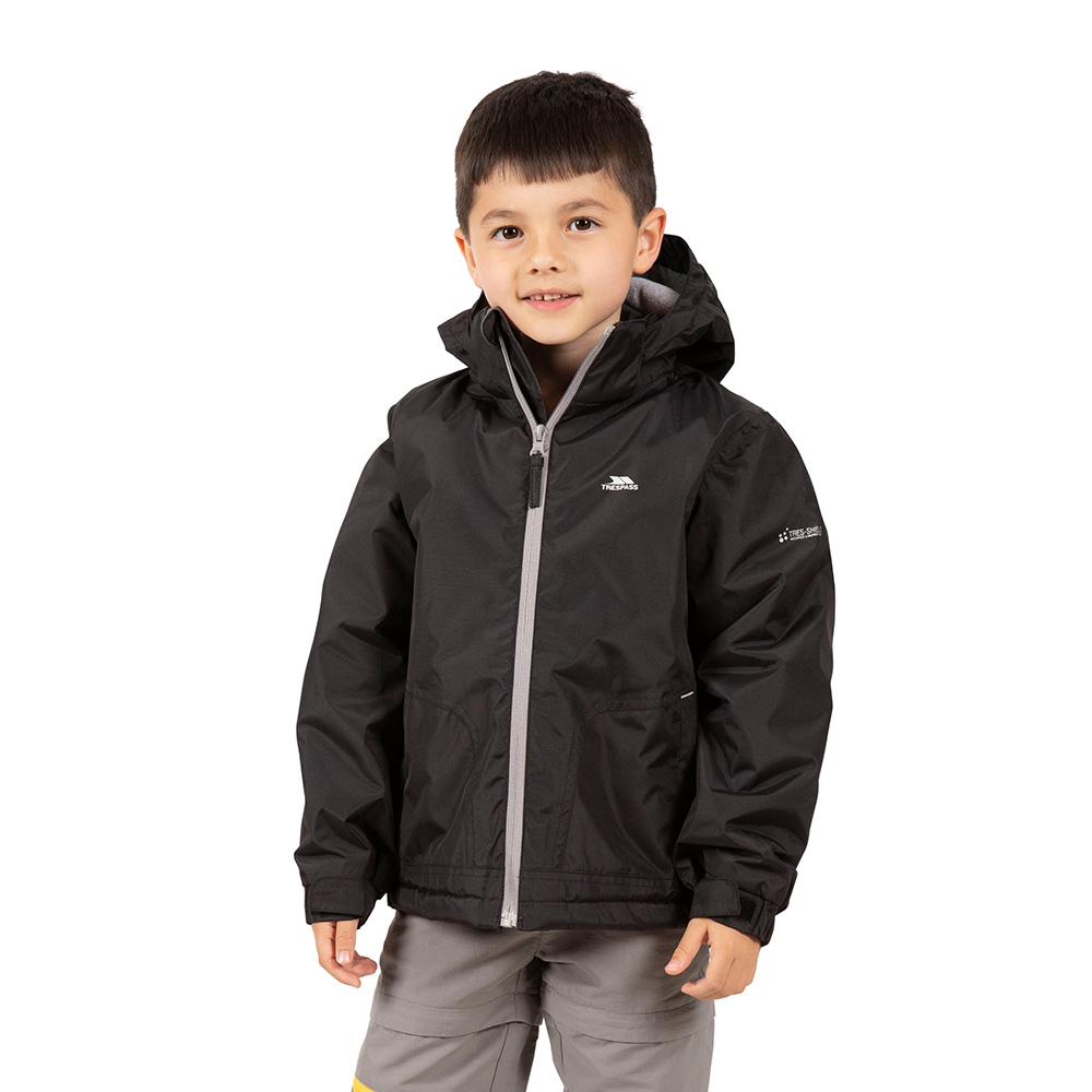 Trespass Kids Rudi Waterproof Insulated Jacket (Black)