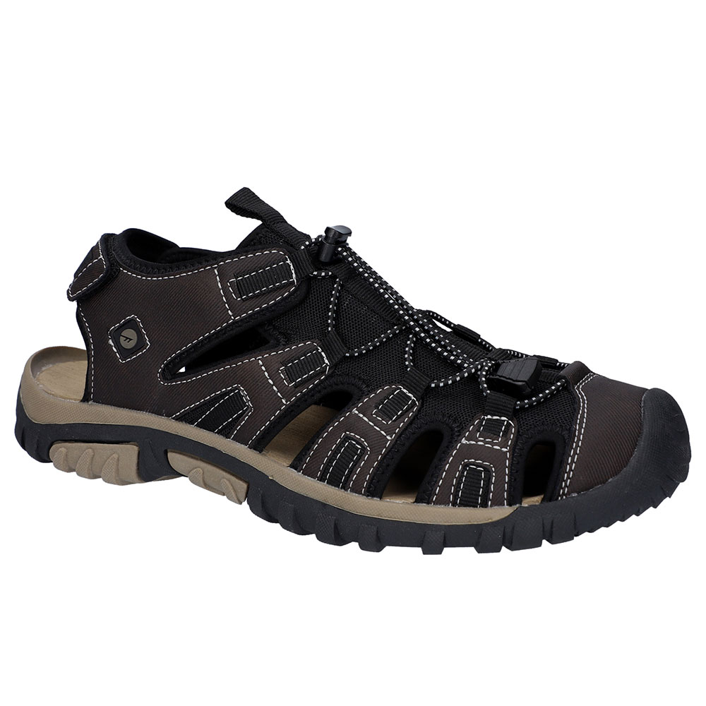 Hi-Tec Mens Cove Sport Sandals (Brown / Black)