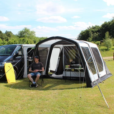 Outdoor Revolution Movelite T3E Air Motorhome Awning - Front Lifestyle