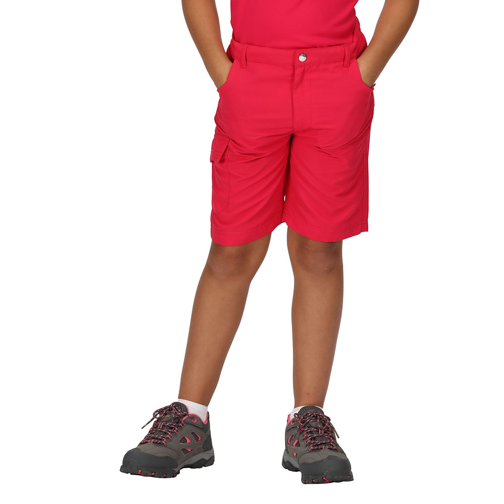 Regatta Kids Sorcer II Cargo Walking Shorts (Pink Potion)