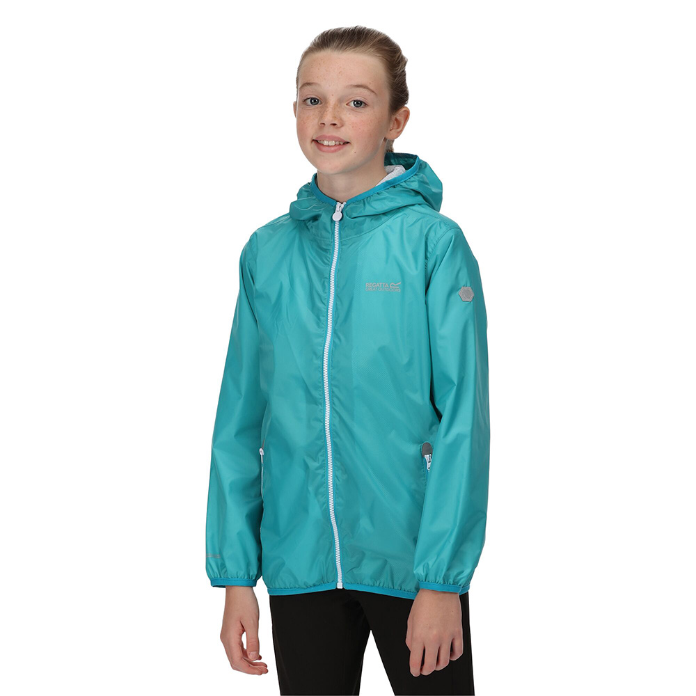 Regatta Kids Lever II Waterproof Jacket (Turquoise)