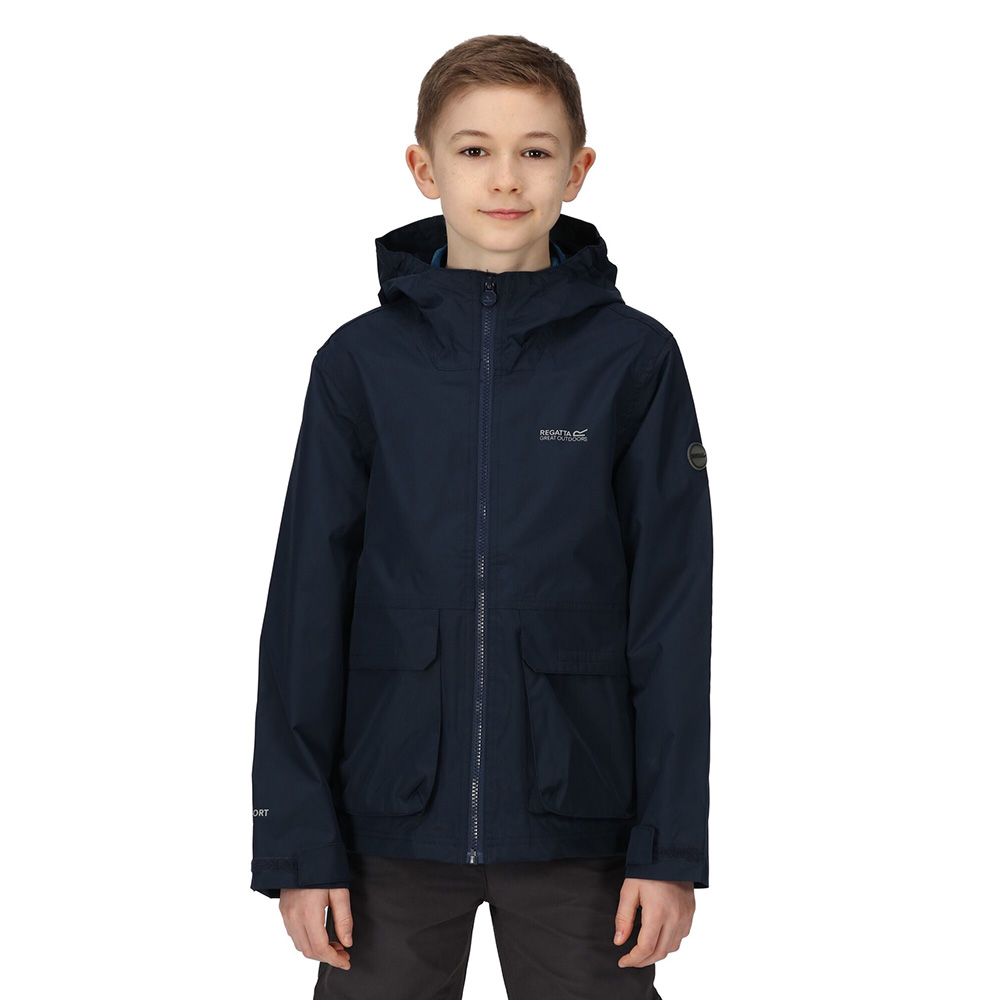 Regatta Kids Hywell Waterproof Jacket (Navy)