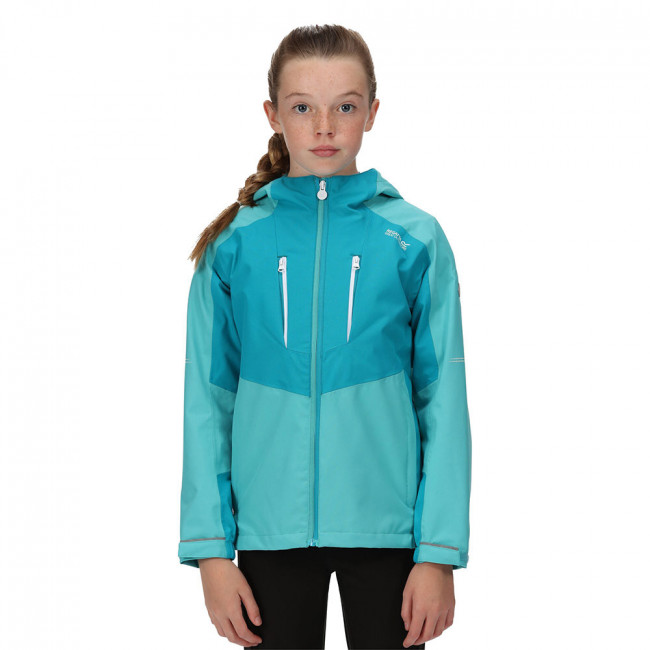 Regatta Kids Highton III Waterproof Jacket (Turquoise Enamel ...