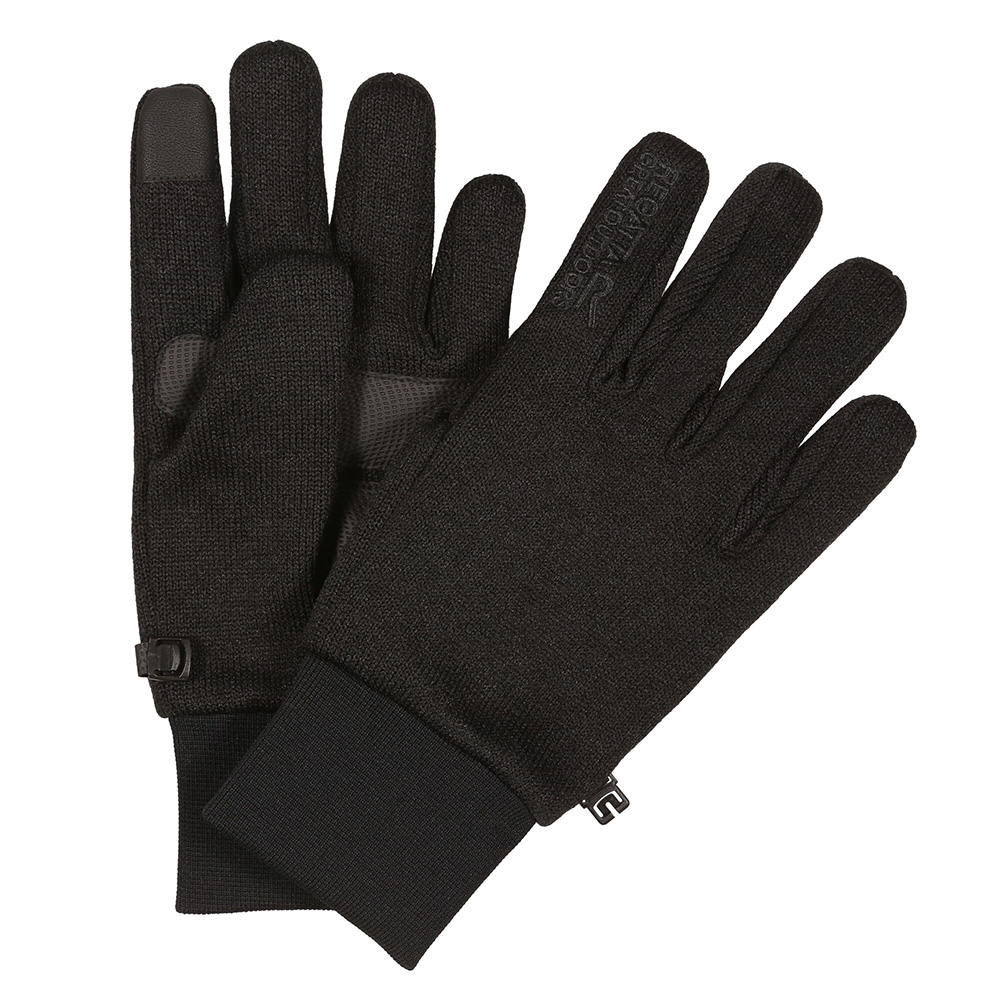 Regatta Mens Vertis Touchtip Waterproof Gloves (Black)