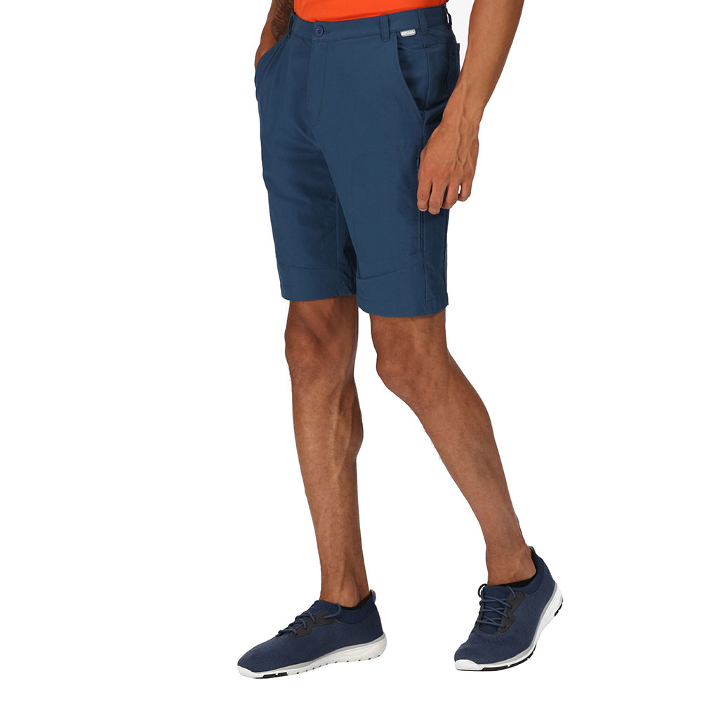 Regatta Mens Highton Long Walking Shorts (Blue Wing)