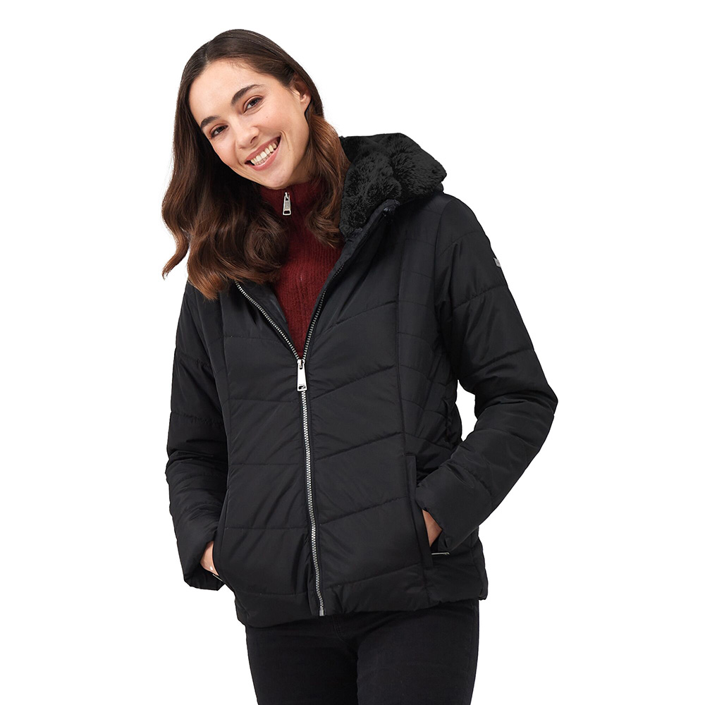 Regatta Womens Wildrose Baffled Insulated Jacket (Black) product