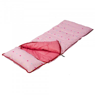 Sunncamp Deluxe Junior Pink Dotty Sleeping Bag