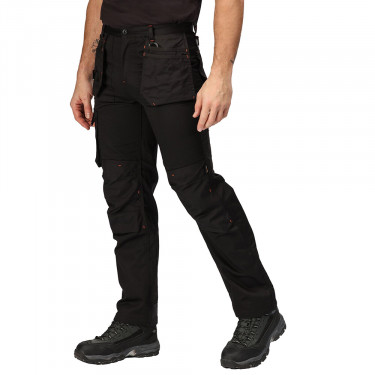 Regatta Mens Incursion Holster Trousers (Black) - Model Front