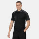 Regatta Professional Mens Offensive Wicking Polo Shirt (Black)