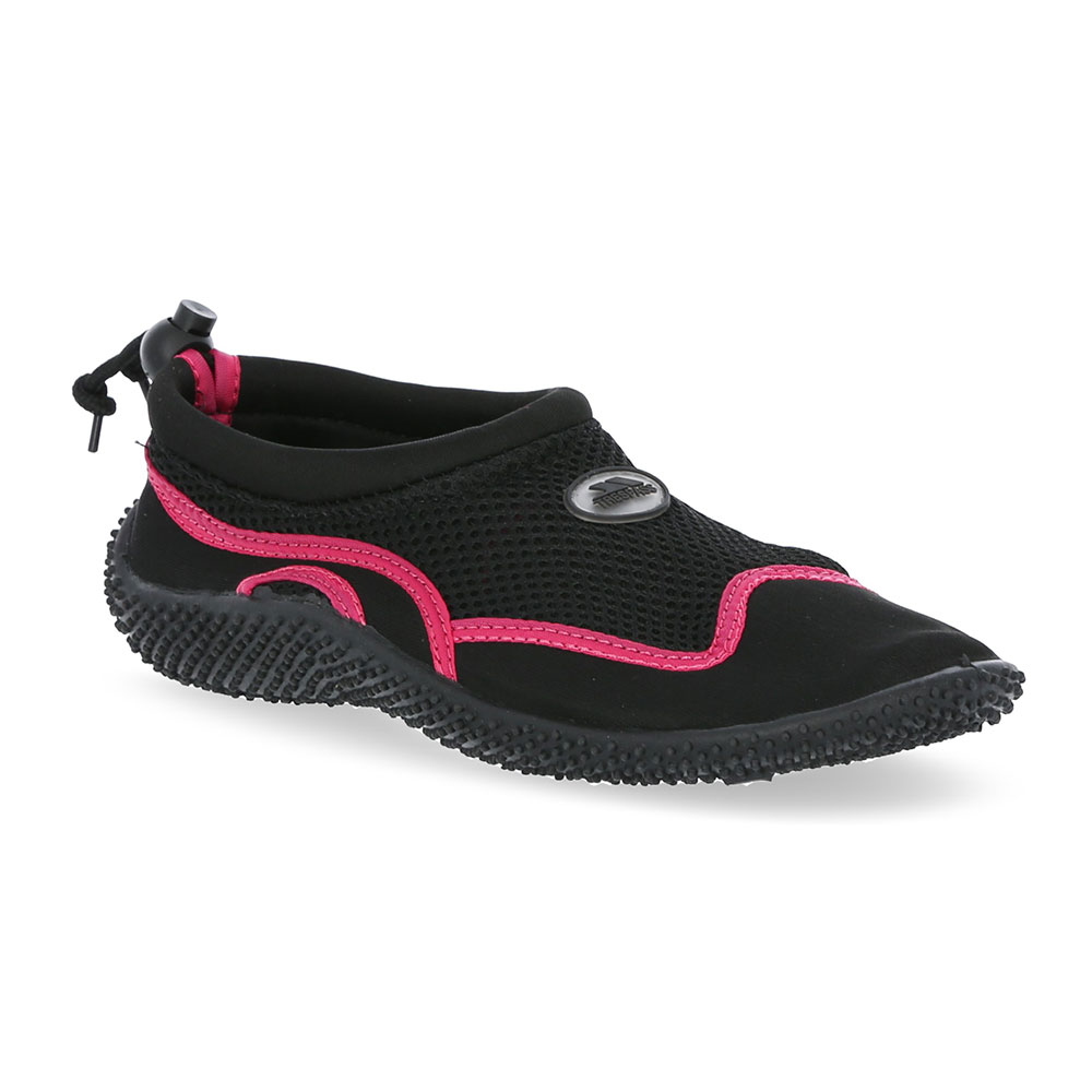 Trespass Unisex Paddle Aqua Shoes (Black/Raspberry)