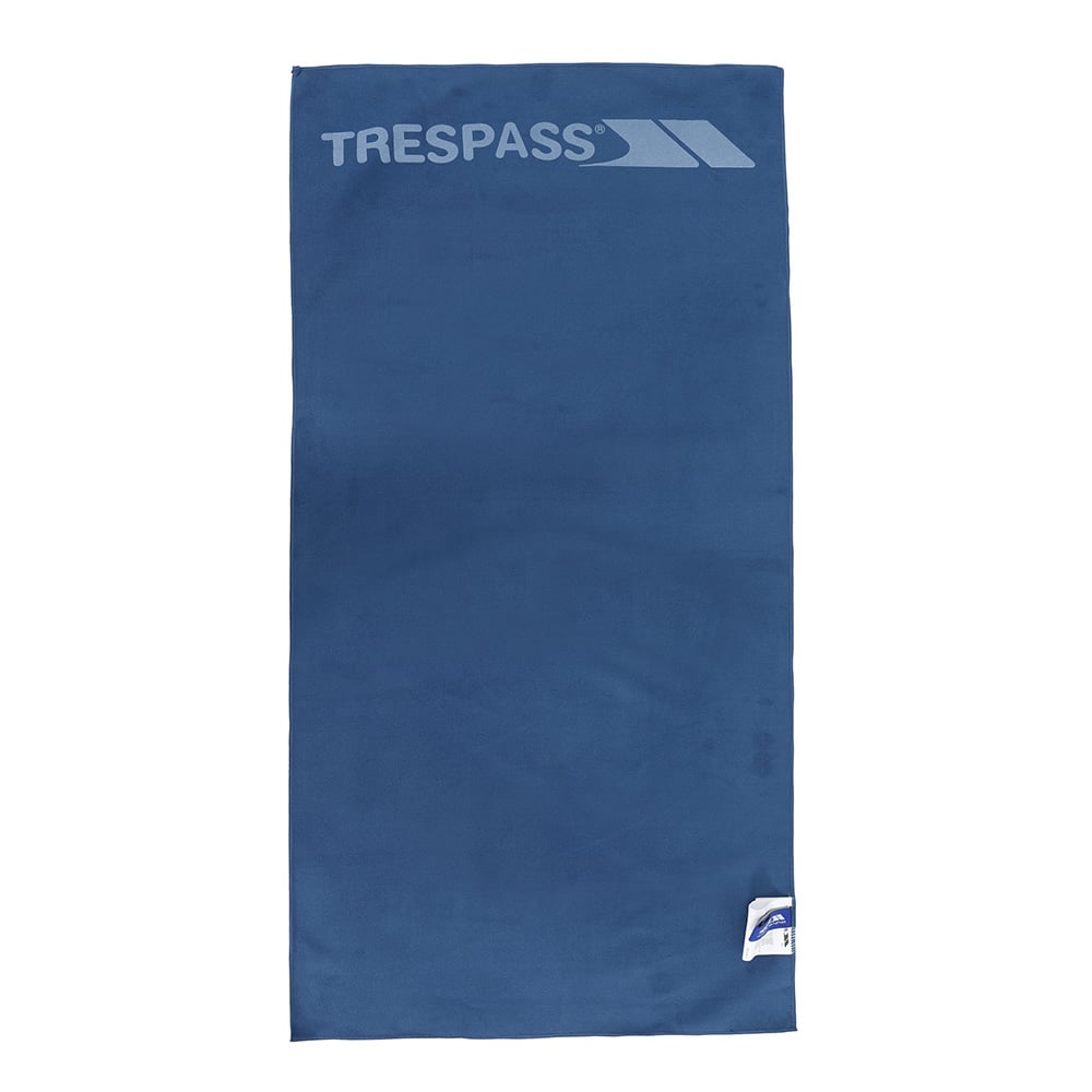 Trespass Soaked Anti Bacterial Microfiber Trekking Towel 45 x 90cm (Navy Blue)