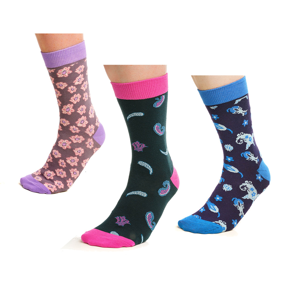 Laurence Llewelyn-Bowen Womens Mixed Socks - 3 Pack (Assorted Colours)
