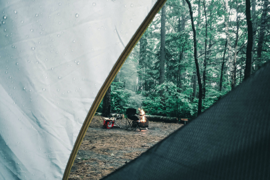 How to camp in the rain
