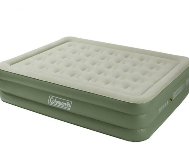 Airbeds
Similar to foldaway camp beds, an airbed mattress is just as popular when used as a bed at home as it is for camping.
In terms of size and depth, airbeds are as close as you can get to your mattress at home. They are easy to inflate and deflate with a pump and are also offered in a variety of thicknesses.
