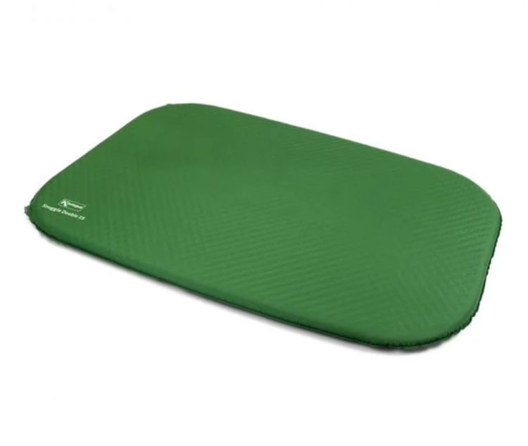 Self-inflating mats
Like the roll mat, self-inflating camping mats are now universally popular, becoming a staple in the camper’s equipment checklist.
These camp beds are made from an airtight outer fabric with a foam filling making them ultra-lightweight and comfortable. By simply opening the mat’s valve, the air is drawn in, creating a mattress.
Self-inflating mats offer campers much-needed warmth, whilst also being compact. They are also highly insulated and are available in various thicknesses.
