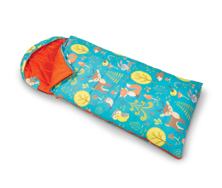 Kampa Dometic Junior Sleeping Bag
Great for a camping break with the kids, these attractively styled sleeping bags feature a fun eye-catching design that they will love. The Kampa Dometic Junior Sleeping bag benefits from a polycotton shell and soft-touch polyester lining for a comfortable night’s sleep. The sleeping bag packs into a rucksack carry bag when not in use making it easy for carrying.
Discover more about the Kampa Dometic Junior Sleeping Bag
