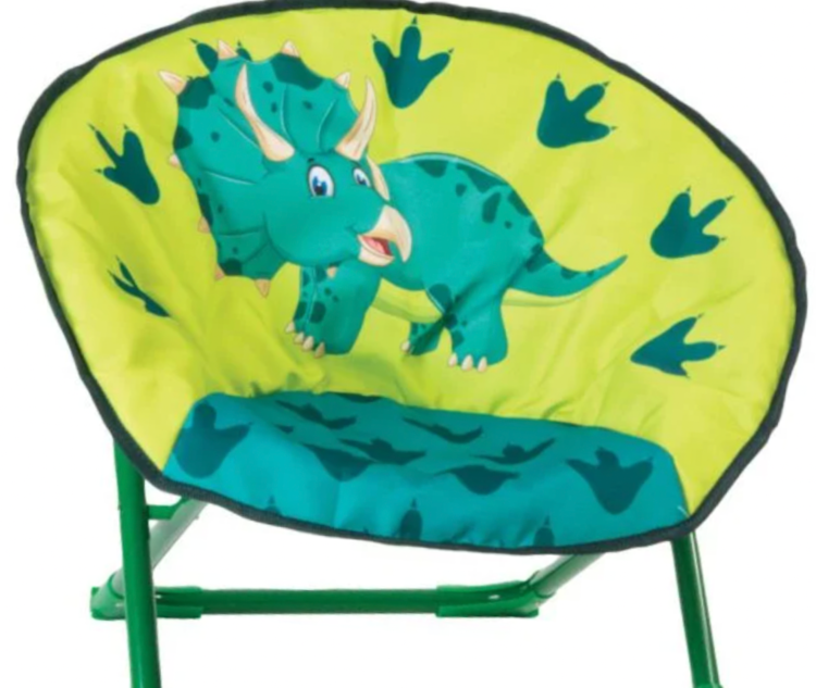 Moon camping chair 
A moon camping chair is considered one of the most comfortable options on the market, even for adults. 
This is because the circular structure ensures that your little one is supported from all angles, and they’ll be able to lay back and relax. Children’s moon chairs are a great lightweight option and are pleasantly easy to set up.
