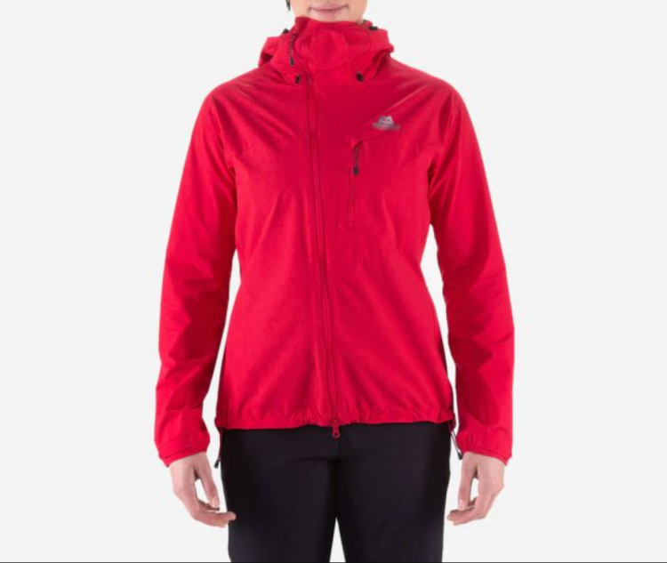 Mountain Equipment Womens Squall Softshell Jacket
Next, we have a perfect jacket option made for women. Introducing the Mountain Equipment Womens Squall Softshell Jacket – a superb option for hikers, climbers and mountaineers. 
The outerwear benefits from a host of advanced technology, including EXOLITE stretch fabric to ensure that your mobility and movement aren’t hindered, supporting your performance on tough terrain. 
The durability of this jacket is further enhanced by Womens Active Fit cut, as well as offering a fully adjustable hood, cuffs and hem – ensuring a perfect fit that’s personal to the wearer. 

