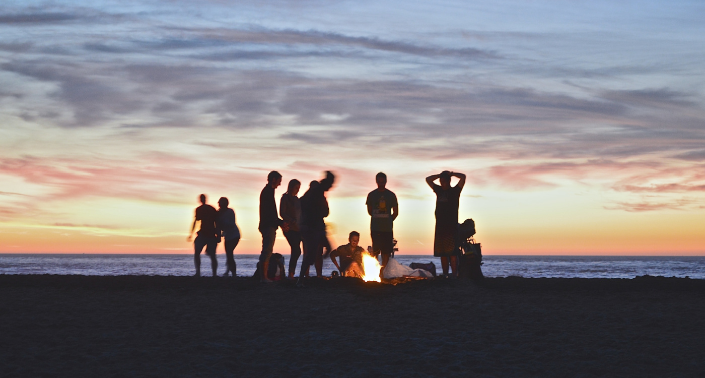group of people camping